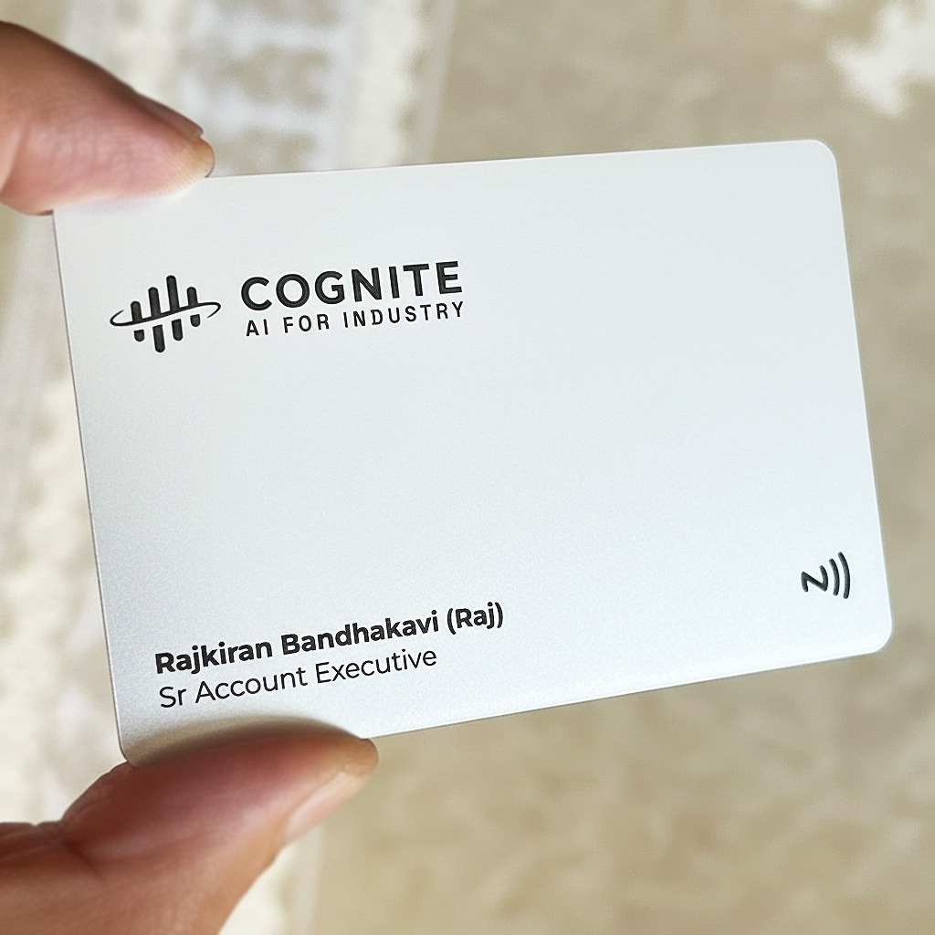 Metal White NFC Smart Business Card