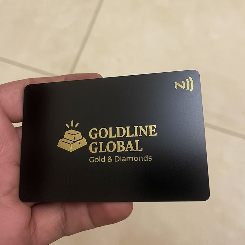 Metal Black NFC Business Card