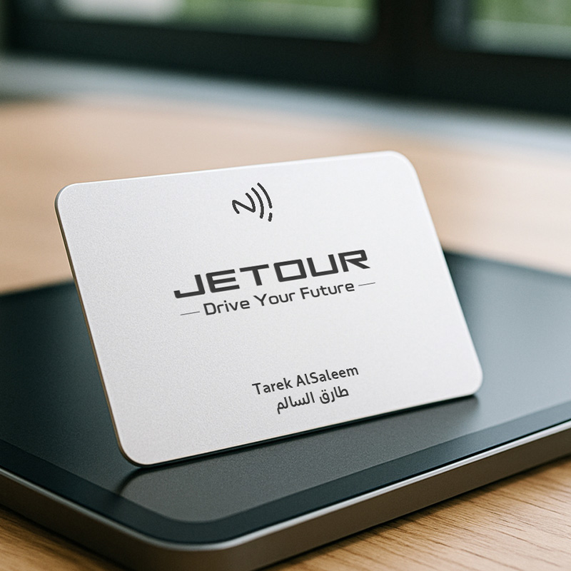 Metal White NFC Smart Business Card