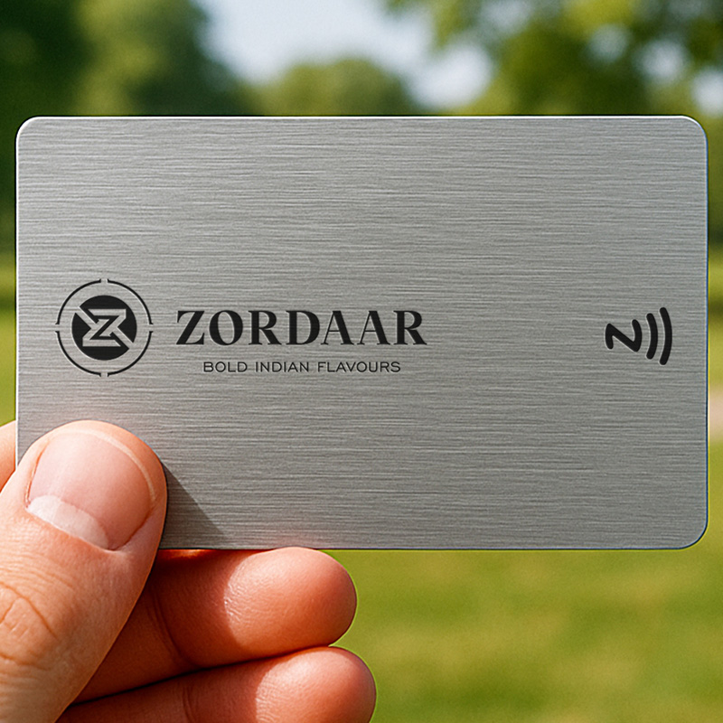 Metal Silver NFC Smart Business Card