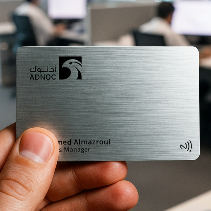 Metal Silver NFC Smart Business Card