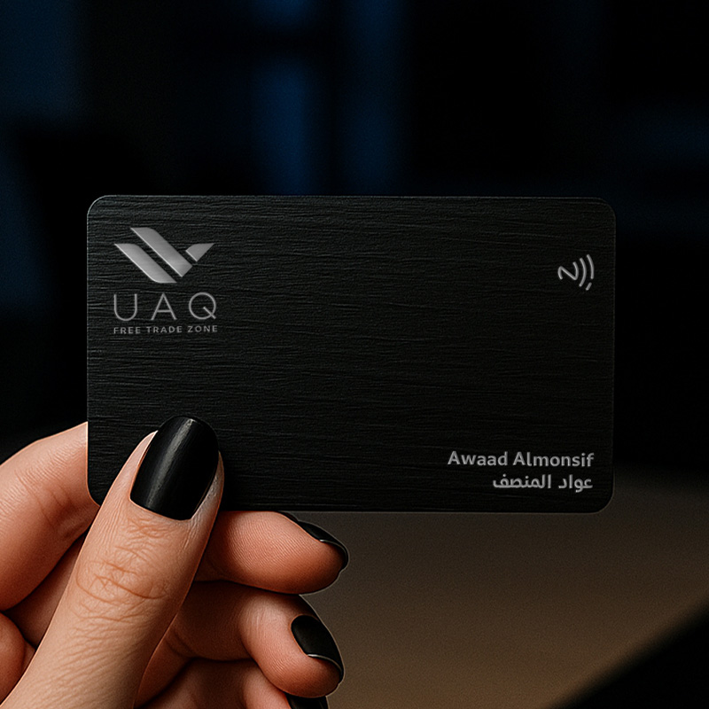Black Wood NFC Smart Business Card