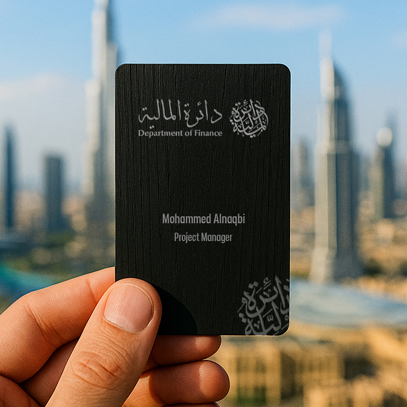 Black Wood NFC Smart Business Card